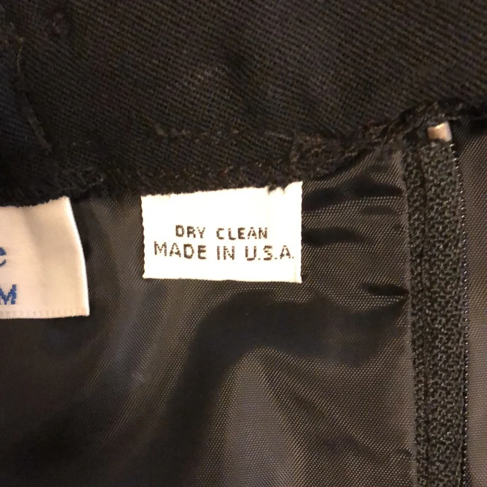 Ellen Kaye for Nordstrom black wool lined skirt with kick pleat size 18-…